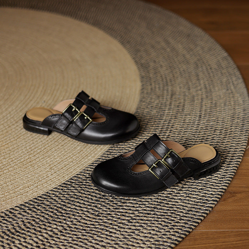 Dorella™| Leather Mules