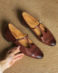 Galira™| Leather Flats