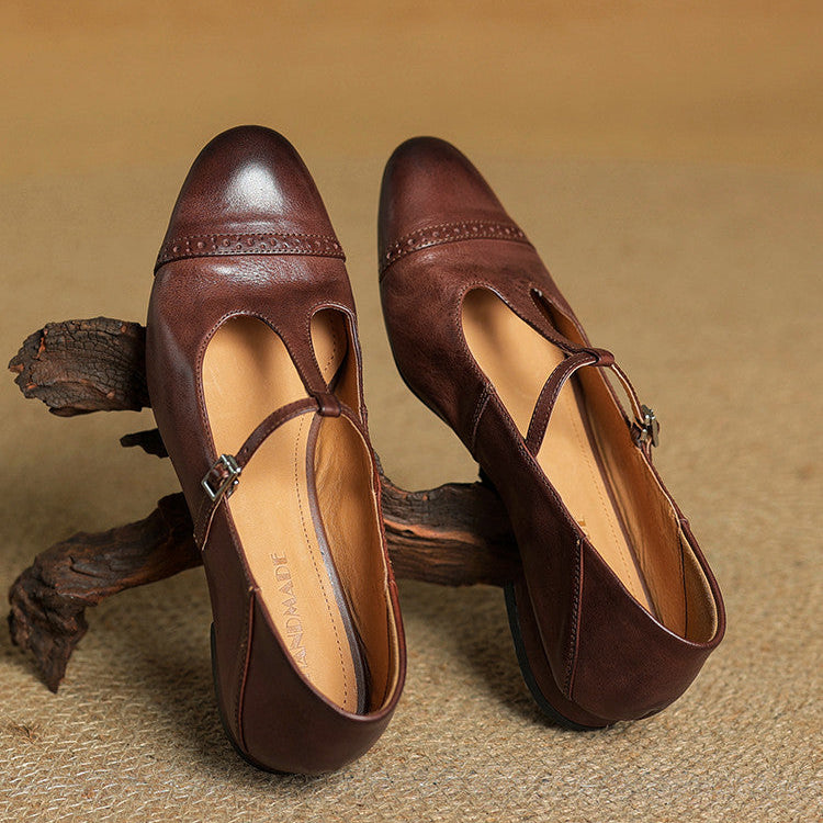 Galira™| Leather Flats