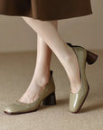Mavis™| Mid Heeled Pumps