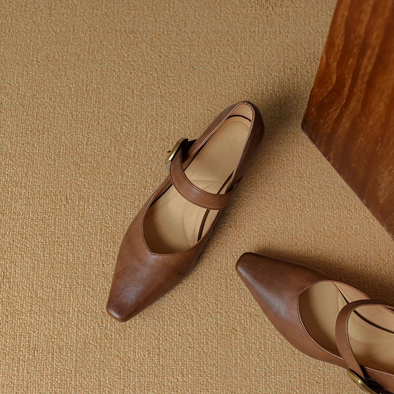 Lunovella™| Leather Heels