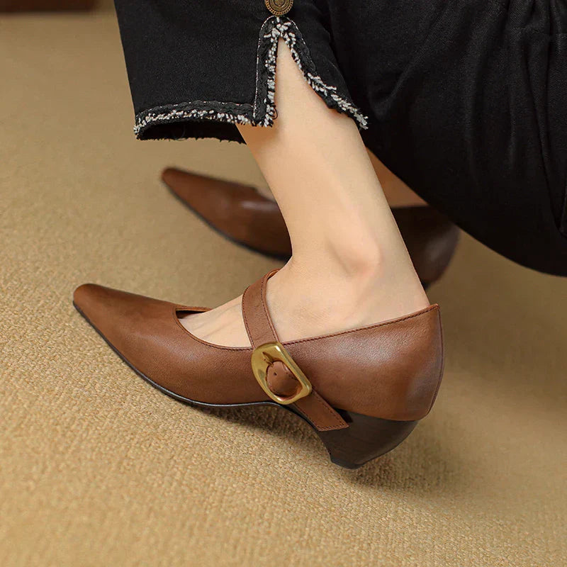 Lunovella™| Leather Heels