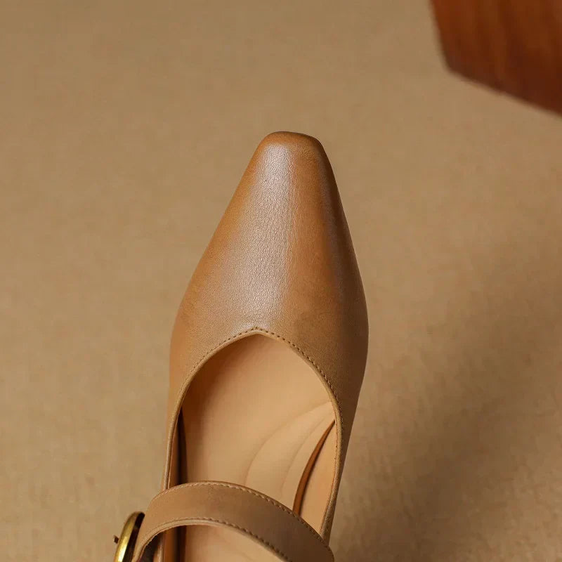 Lunovella™| Leather Heels