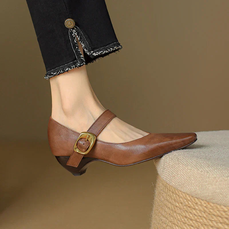 Lunovella™| Leather Heels