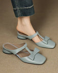 Lina™| Square Toe Slippers