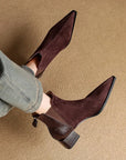 Rillene™| Pointy Ankle Boots