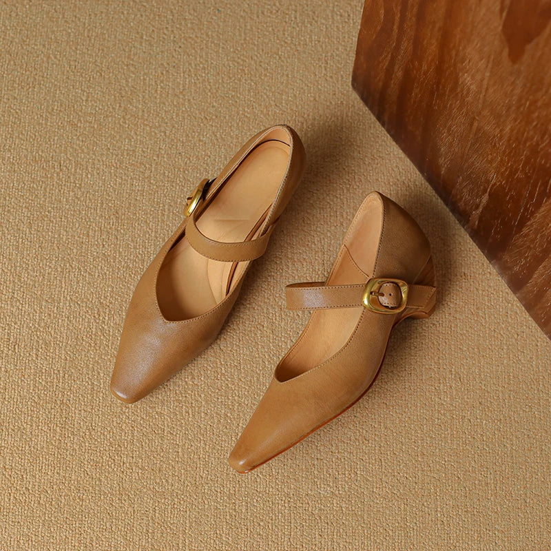 Lunovella™| Leather Heels