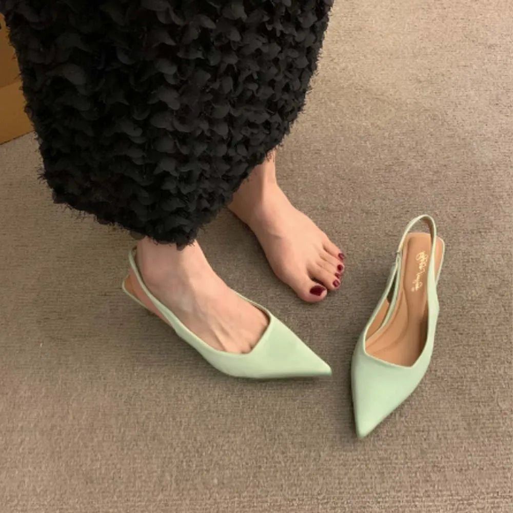 Lurevia™| Pointed Toe Slingbacks