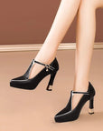 Lenaria™| Leather Heels