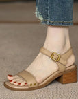 Viana™| Leather Heels
