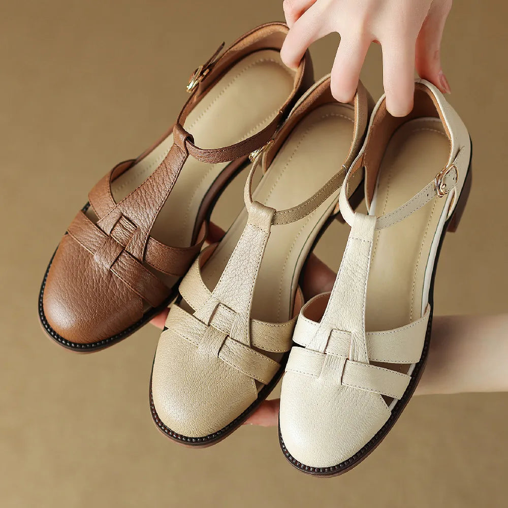 Sylviera™| T-Strap Flats