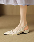 Irinella™| Pleated Slingbacks