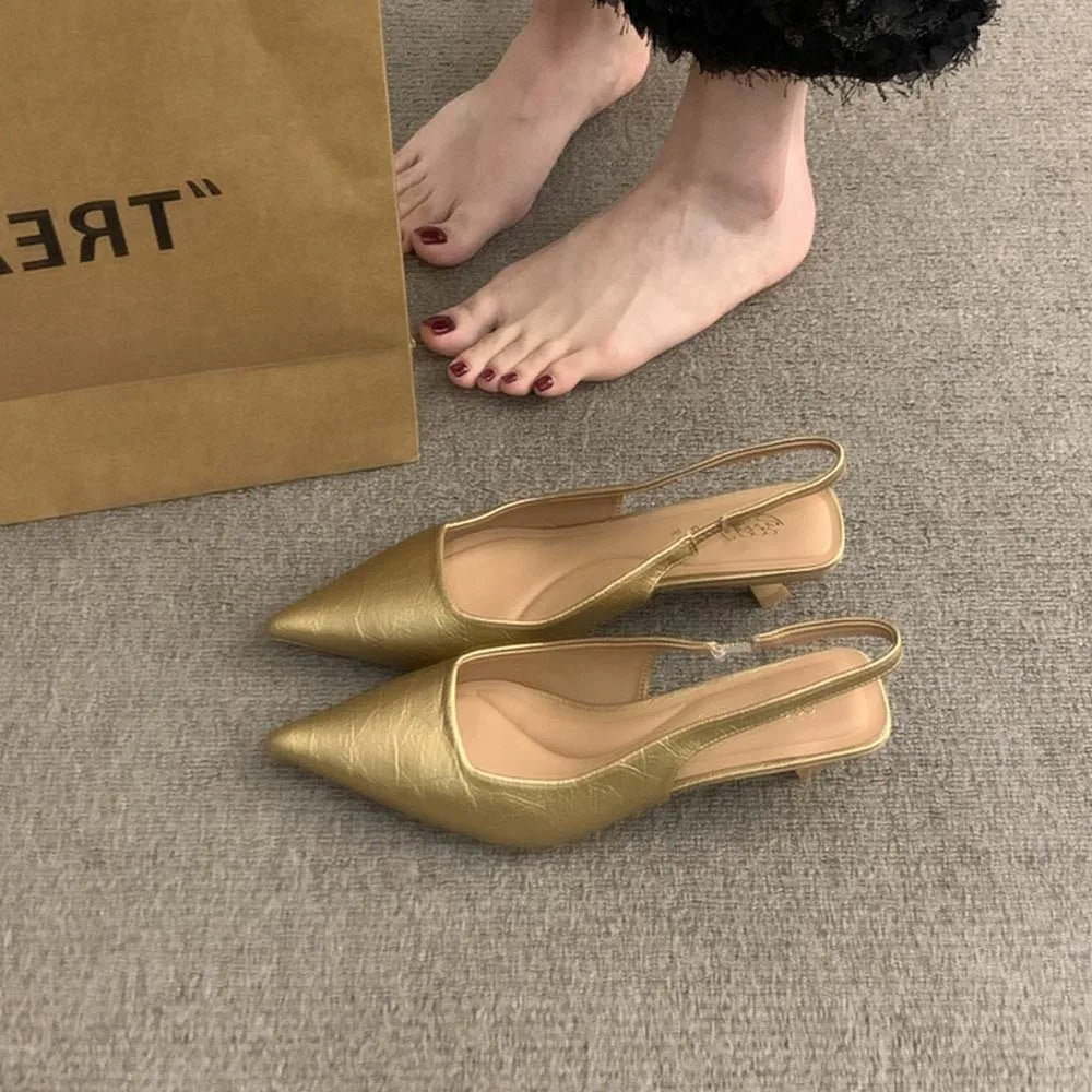 Lurevia™| Pointed Toe Slingbacks