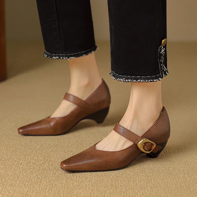 Lunovella™| Leather Heels