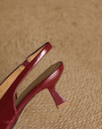 Kendra™| Leather Slingbacks