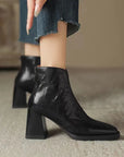 Everly™| Leather Ankle Boots