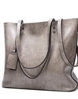 Yade™| Leather Crossbody-Tote Bag