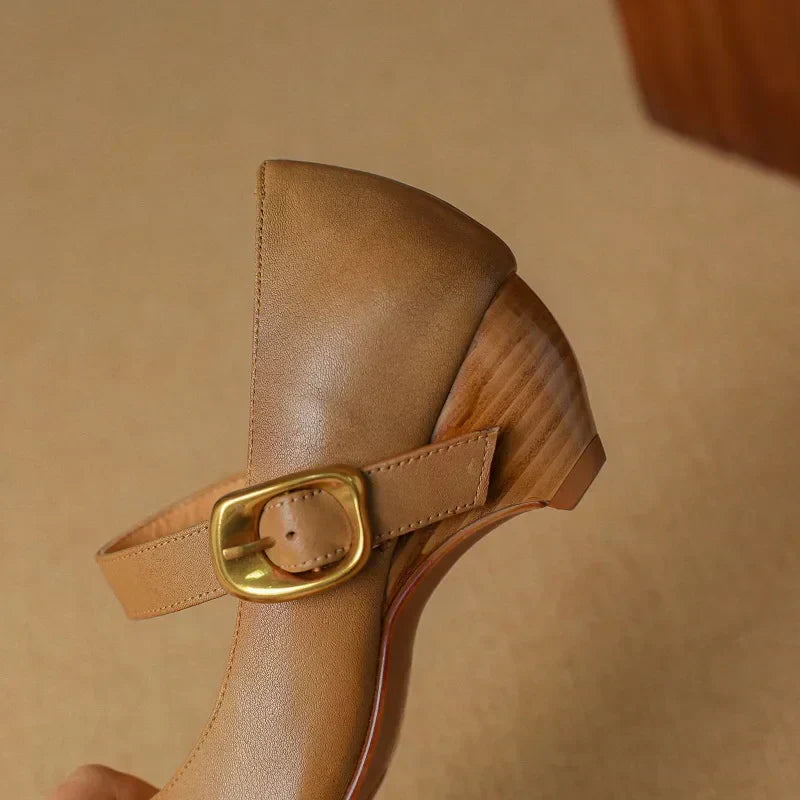 Lunovella™| Leather Heels