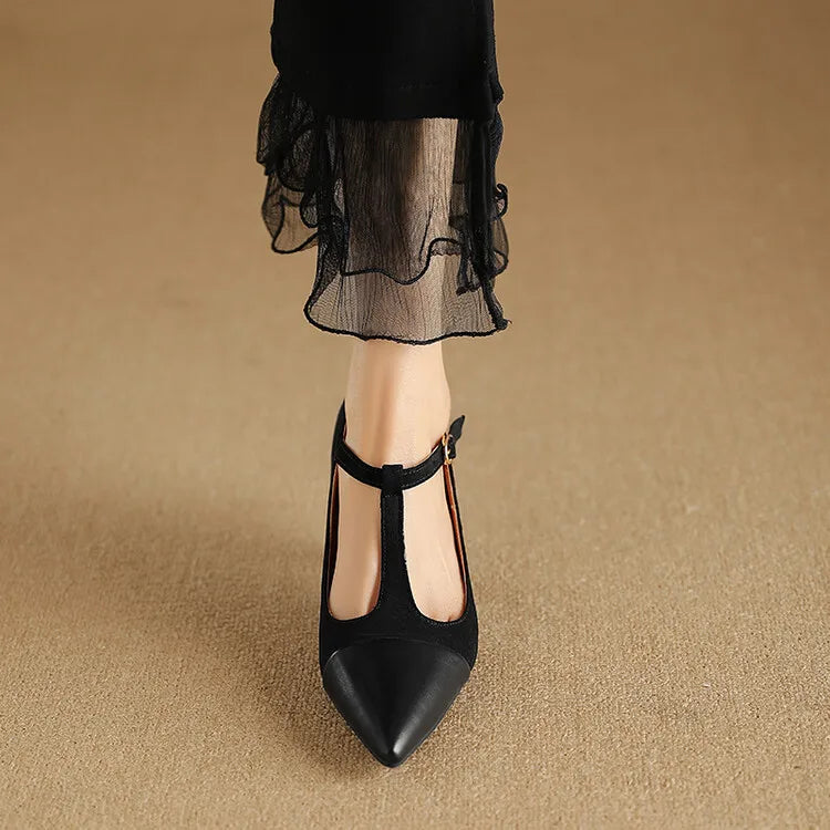 Zalvoria™| Leather Heels