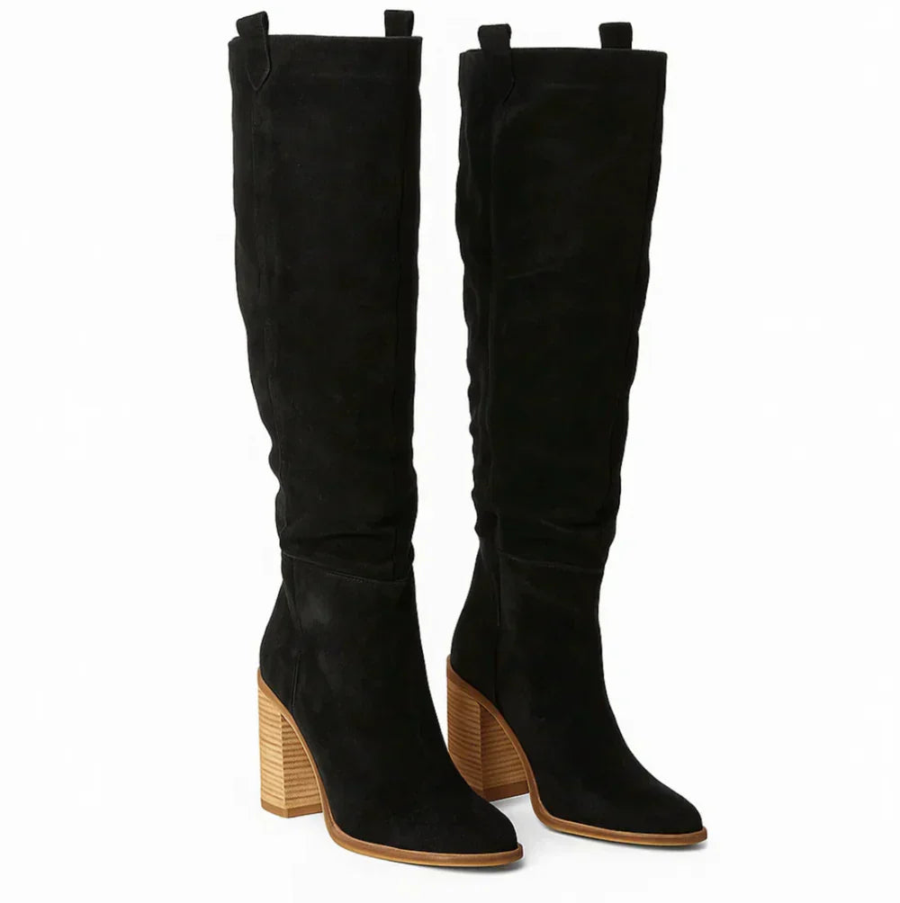 Nelisse™| Suede Block Heel Boots