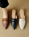 Giselle™| Genuine Leater Mules