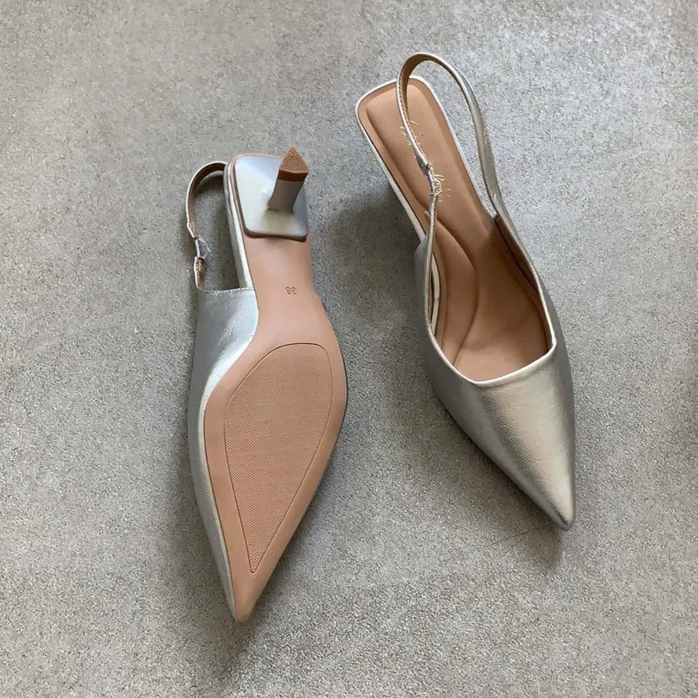 Lurevia™| Pointed Toe Slingbacks