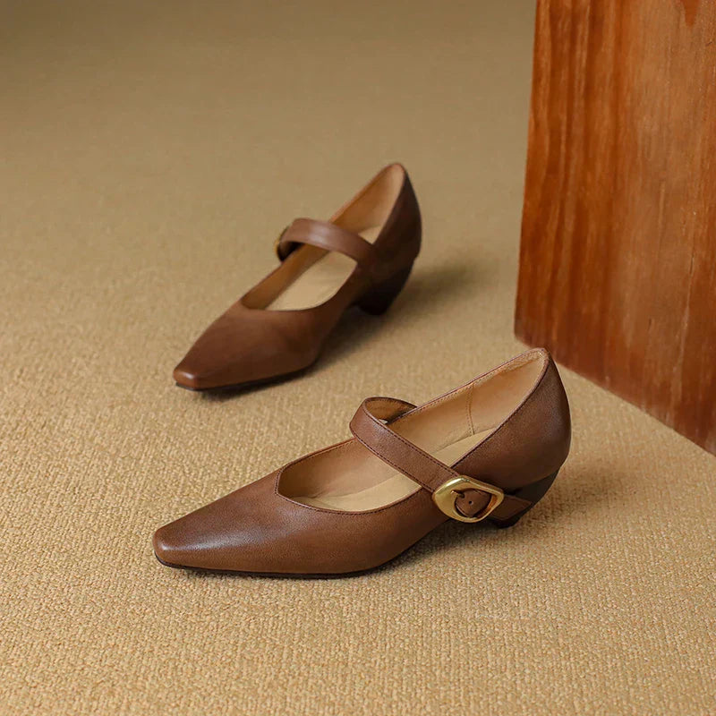 Lunovella™| Leather Heels