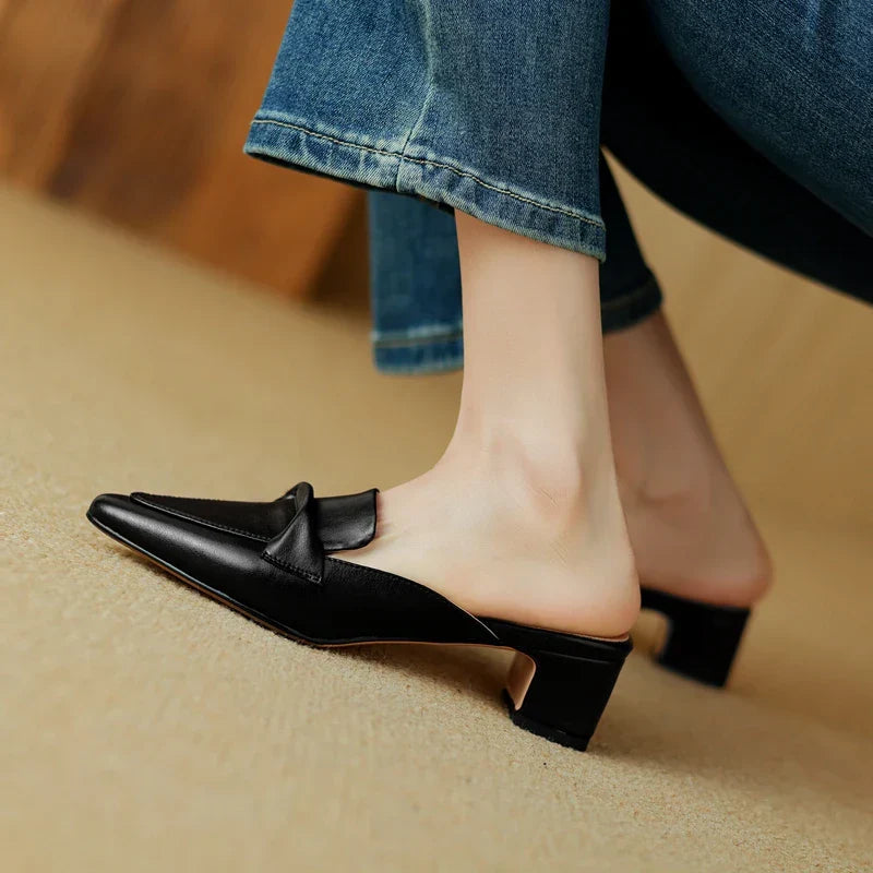 Giselle™| Genuine Leater Mules