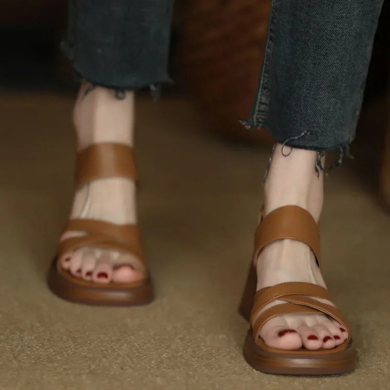 Sivena ™| Thick Heel Sandals