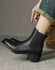 Zantina™| Leather Ankle Boots