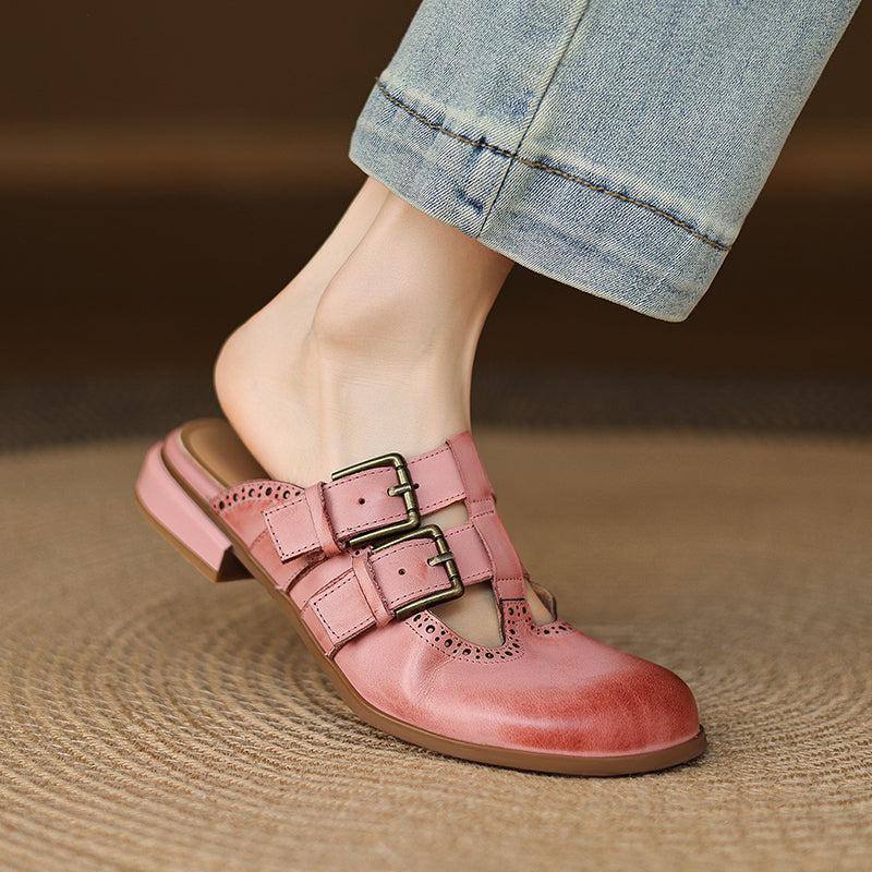 Dorella™| Leather Mules