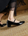Livy™| Leather Mary Janes