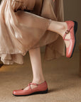 Edith™| Leather Mary Janes